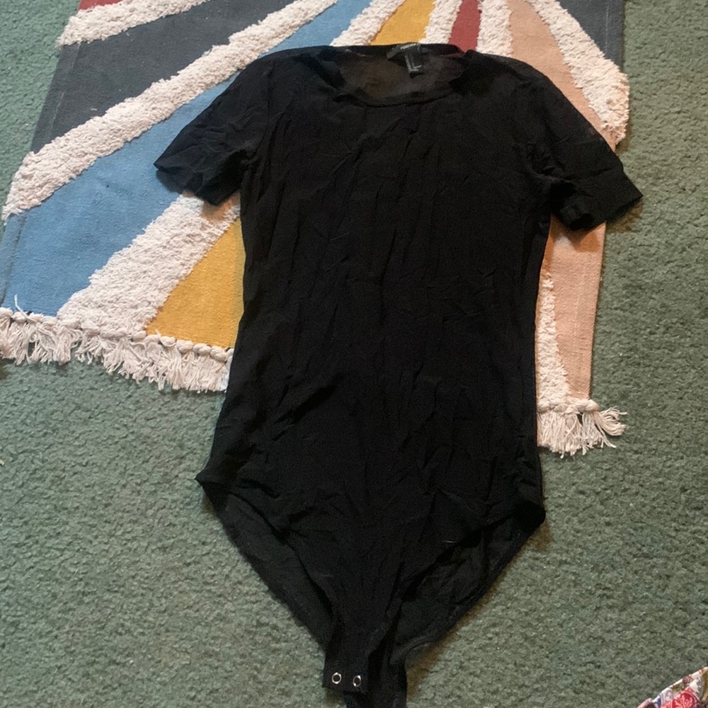 Black mesh onesie